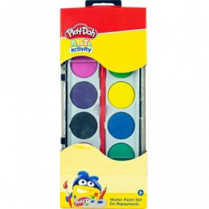 Χρώματα ζωγραφικής - Είδη ζωγραφικής - Σχολικά είδη  - HASBRO PLAY-DOH ΣΕΤ ΝΕΡΟΜΠΟΓΙΕΣ ΜΕ ΠΙΝΕΛΟ 12ΤΜΧ (320-30001) Χρώματα