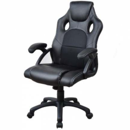 ΚΑΡΕΚΛΑ ΝΕΧΤ 13832 gaming μαύρη τροχήλατη (63X64X101εκ.) Καρέκλες